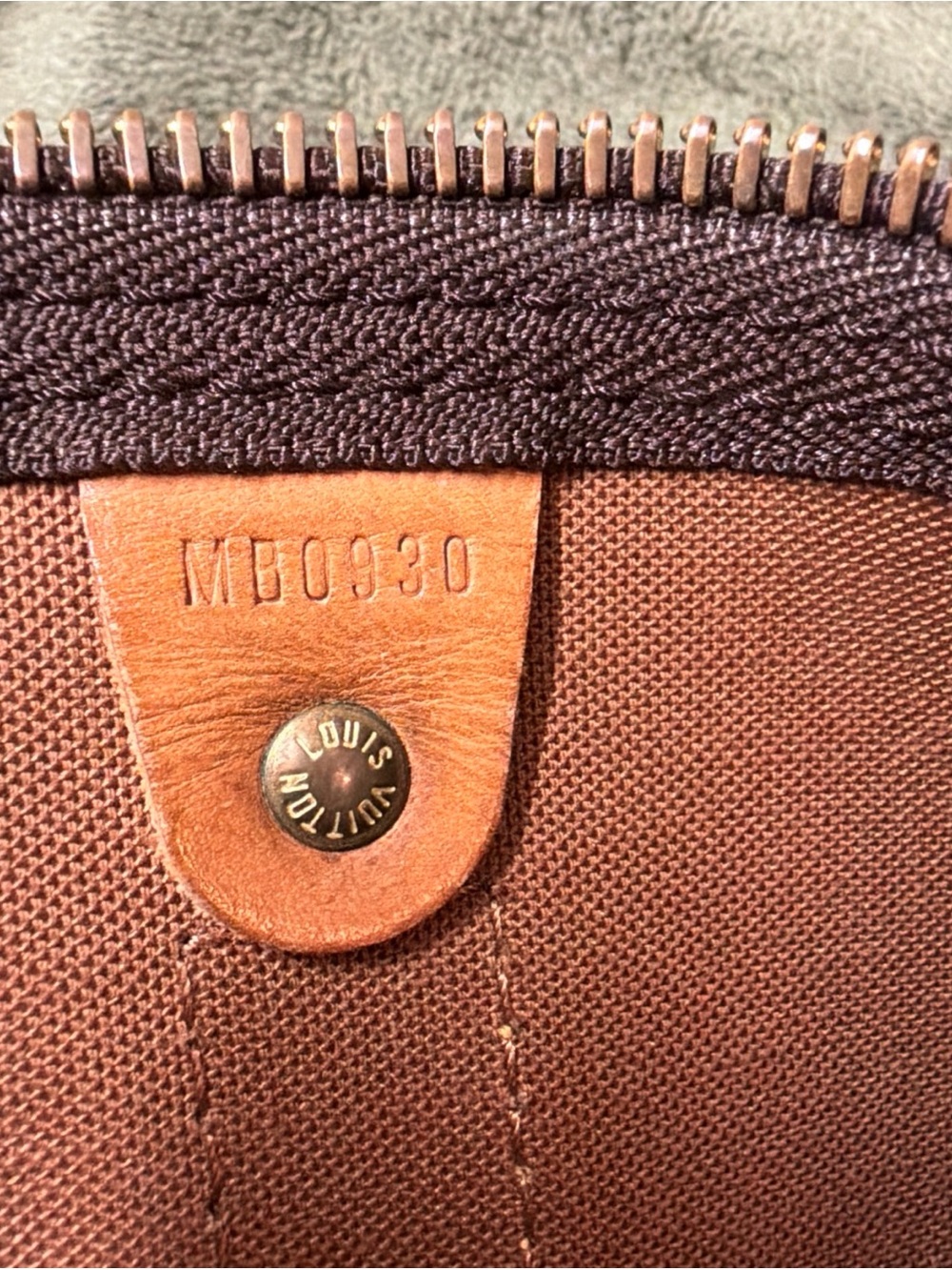 Authentic!Louis Vuitton Brown Monogram Duffel with Tan Leather Trim - Picture 14 of 16